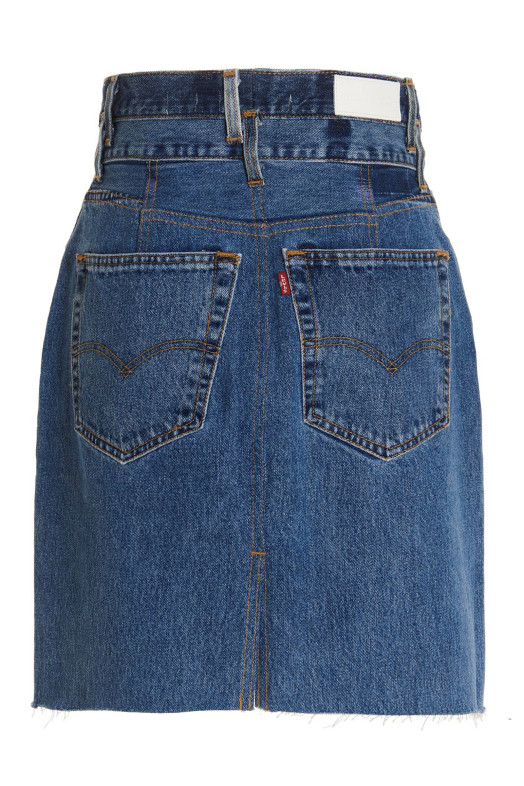 Синя спідниця "Олівець із подвійною талією" Re Done x Levi's Синя спідниця "Олівець із подвійною талією" Re Done x Levi's
