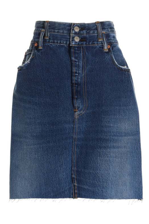 Синя спідниця "Олівець із подвійною талією" Re Done x Levi's Синя спідниця "Олівець із подвійною талією" Re Done x Levi's