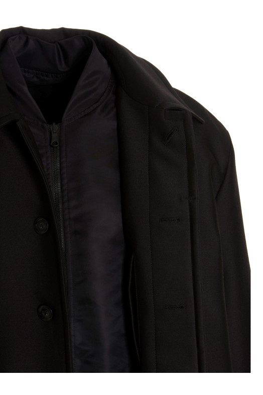 Valentino Pink PP Collection двостороннє довге пальто Чорне VALENTINO GARAVANI (1V0CAG008E90NO) Valentino Pink PP Collection двостороннє довге пальто Чорне VALENTINO GARAVANI (1V0CAG008E90NO)