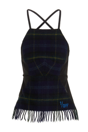 'Checked scarf' top Multicolor