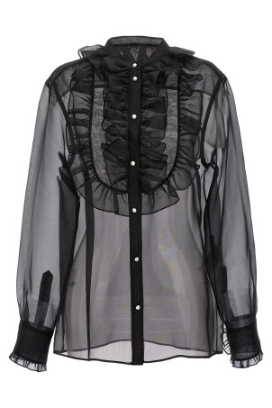 Пластрон і сорочка з оборками Чорний DOLCE & GABBANA (F5S10TFU1BUN0000) DOLCE & GABBANA Пластрон і сорочка з оборками Чорний DOLCE & GABBANA (F5S10TFU1BUN0000) DOLCE & GABBANA