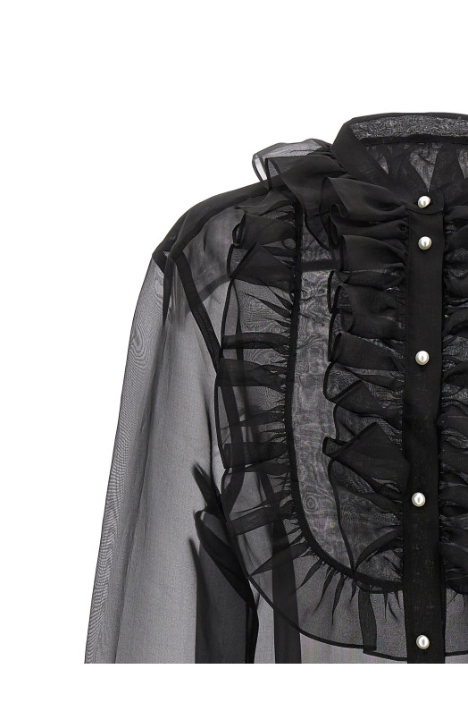 Пластрон і сорочка з оборками Чорний DOLCE & GABBANA (F5S10TFU1BUN0000) DOLCE & GABBANA Пластрон і сорочка з оборками Чорний DOLCE & GABBANA (F5S10TFU1BUN0000) DOLCE & GABBANA