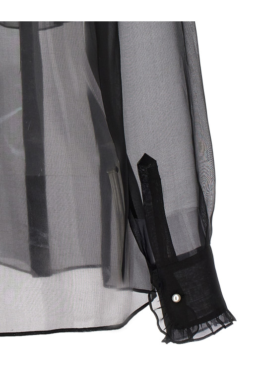 Пластрон і сорочка з оборками Чорний DOLCE & GABBANA (F5S10TFU1BUN0000) DOLCE & GABBANA Пластрон і сорочка з оборками Чорний DOLCE & GABBANA (F5S10TFU1BUN0000) DOLCE & GABBANA