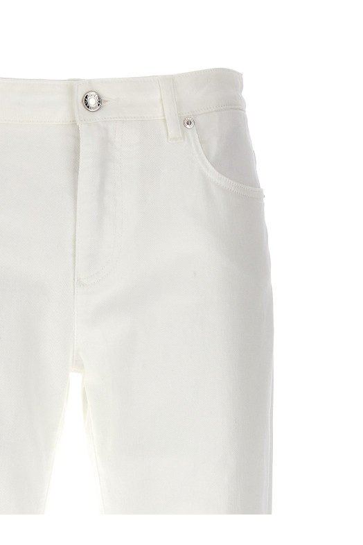 Logo plaque jeans White Logo plaque jeans White
