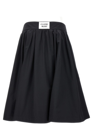 Спідниця з нейлонової суміші з дорогоцінними ґудзиками, чорна MOSCHINO (A012404300555)