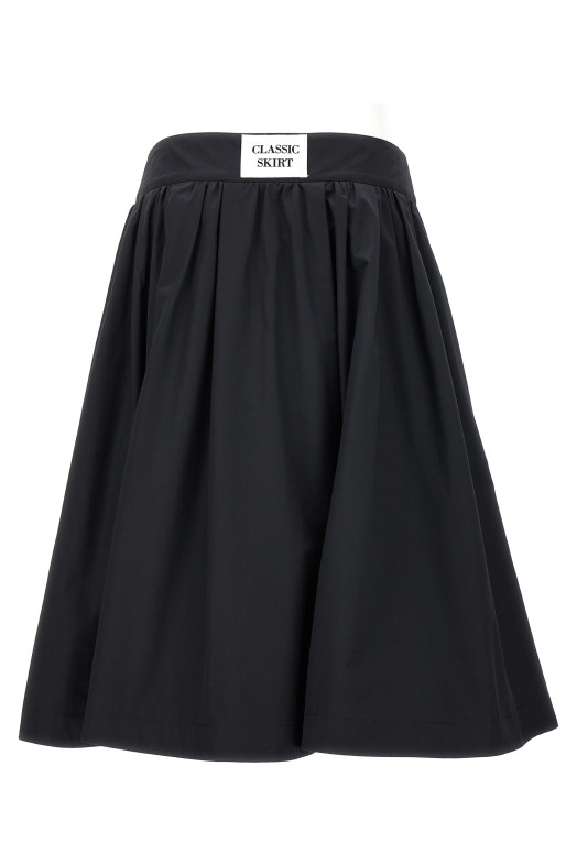 Спідниця з нейлонової суміші з дорогоцінними ґудзиками, чорна MOSCHINO (A012404300555)