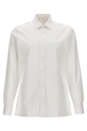 Logo embroidery shirt White Logo embroidery shirt White