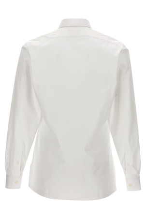 Logo embroidery shirt White Logo embroidery shirt White