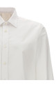 Logo embroidery shirt White Logo embroidery shirt White