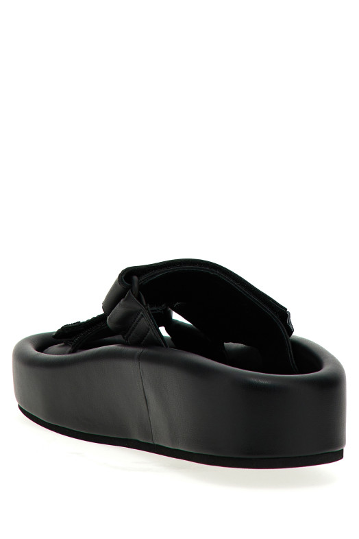 Шкіряні сандалі Чорні MM6 MAISON MARGIELA (S59WP0206P6383T8013) Шкіряні сандалі Чорні MM6 MAISON MARGIELA (S59WP0206P6383T8013)