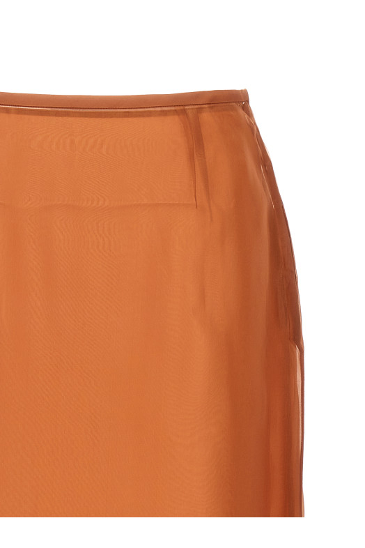 Спідниця з органзи коричнева PRADA (P123JSOOO1344F0033) Спідниця з органзи коричнева PRADA (P123JSOOO1344F0033)