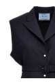 Шерстяной жилет с поясом Синий PRADA (P567OHOOO14XIF0124) Шерстяной жилет с поясом Синий PRADA (P567OHOOO14XIF0124)