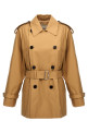 Double-breasted short trench coat Beige Double-breasted short trench coat Beige
