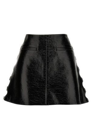 Vinyl miniskirt Black   Vinyl miniskirt Black