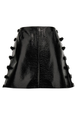 Vinyl miniskirt Black   Vinyl miniskirt Black