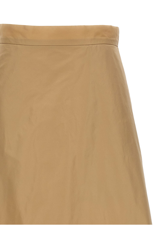 Длинная расклешенная юбка Бежевая JIL SANDER (J03MA0167J70005236) Длинная расклешенная юбка Бежевая JIL SANDER (J03MA0167J70005236)