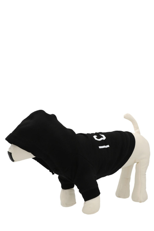 Felpa con cappuccio per cane Dsquared2 x Poldo Dog White/Black Felpa con cappuccio per cane Dsquared2 x Poldo Dog White/Black