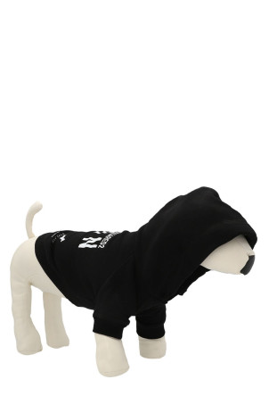 Felpa con cappuccio per cane Dsquared2 x Poldo Dog White/Black Felpa con cappuccio per cane Dsquared2 x Poldo Dog White/Black