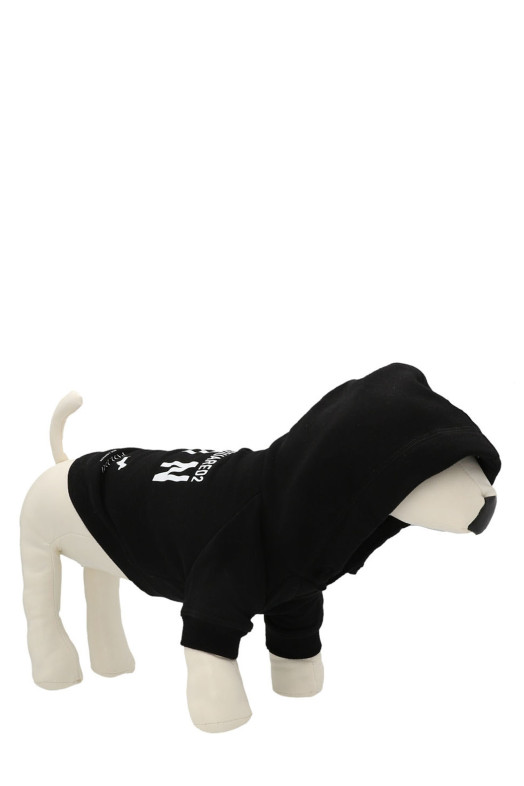 Felpa con cappuccio per cane Dsquared2 x Poldo Dog White/Black Felpa con cappuccio per cane Dsquared2 x Poldo Dog White/Black