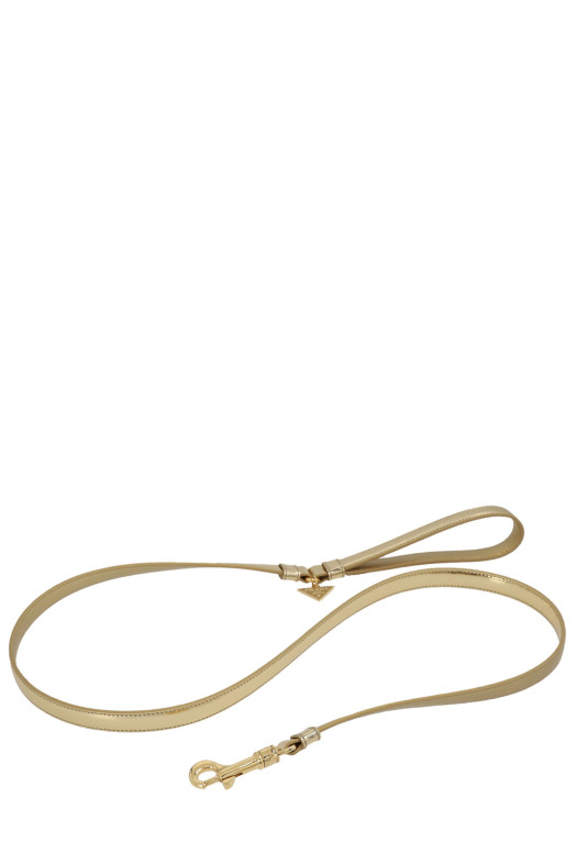 Кожаный поводок с логотипом Gold PRADA (2YG009ZO6F0522) Кожаный поводок с логотипом Gold PRADA (2YG009ZO6F0522)