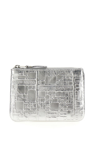Кожаный кошелек с текстурой Серебряный COMME DES GARÇONS WALLET (SA8100EGSILVER) Кожаный кошелек с текстурой Серебряный COMME DES GARÇONS WALLET (SA8100EGSILVER)