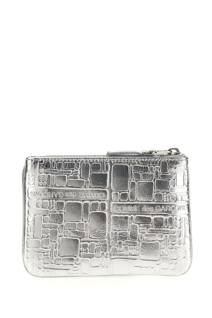 Кожаный кошелек с текстурой Серебряный COMME DES GARÇONS WALLET (SA8100EGSILVER) Кожаный кошелек с текстурой Серебряный COMME DES GARÇONS WALLET (SA8100EGSILVER)