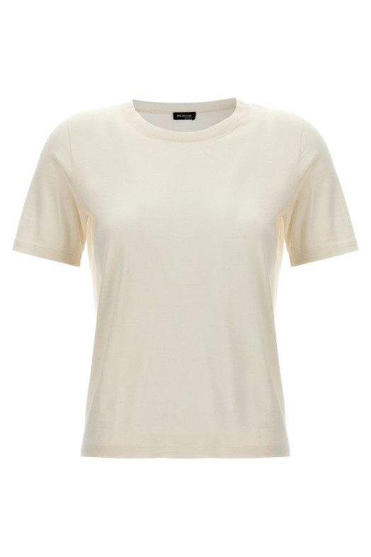 Silk cashmere t-shirt White Silk cashmere t-shirt White