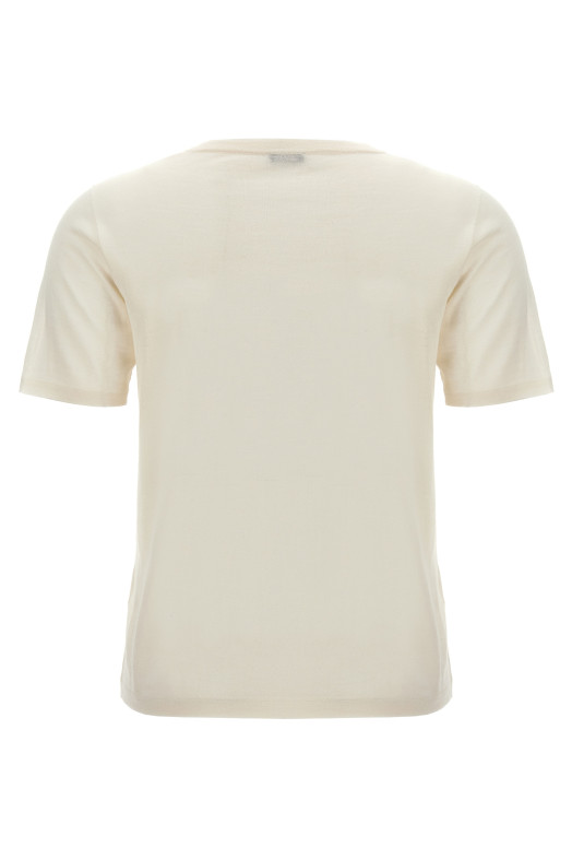 Silk cashmere t-shirt White Silk cashmere t-shirt White