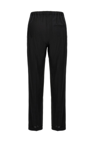 Crepe georgette pants Black   Crepe georgette pants Black