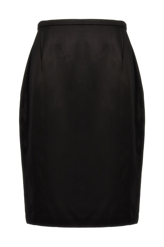 Атласная юбка Черный SAINT LAURENT (777645Y3I931000) Атласная юбка Черный SAINT LAURENT (777645Y3I931000)