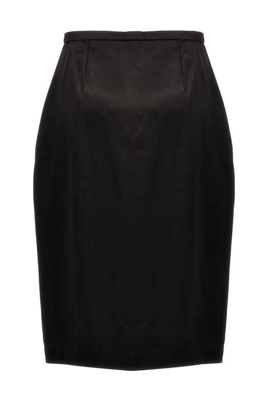 Атласная юбка Черный SAINT LAURENT (777645Y3I931000) Атласная юбка Черный SAINT LAURENT (777645Y3I931000)