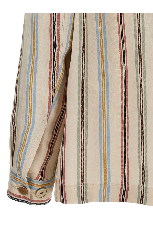 Полосатая рубашка-накидка Разноцветная ETRO (MRBA000599TR334S8450) Полосатая рубашка-накидка Разноцветная ETRO (MRBA000599TR334S8450)