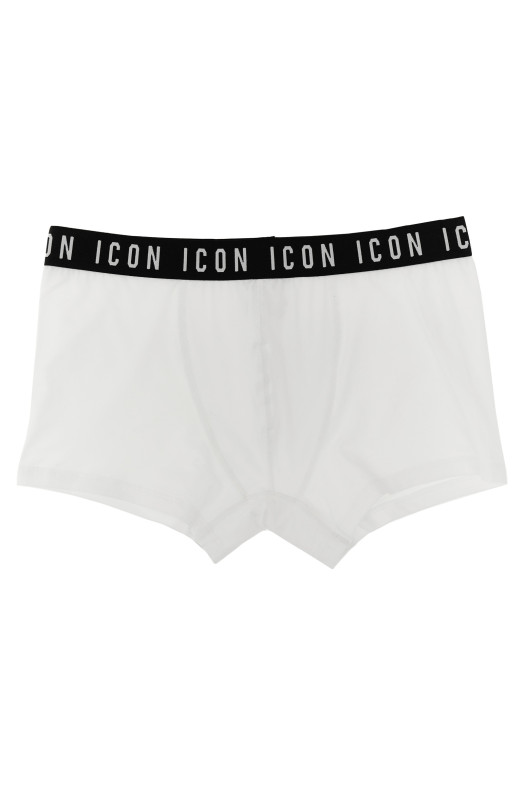 Боксери з логотипом Білі/Чорні DSQUARED2 (D9LC64700ISA01100)