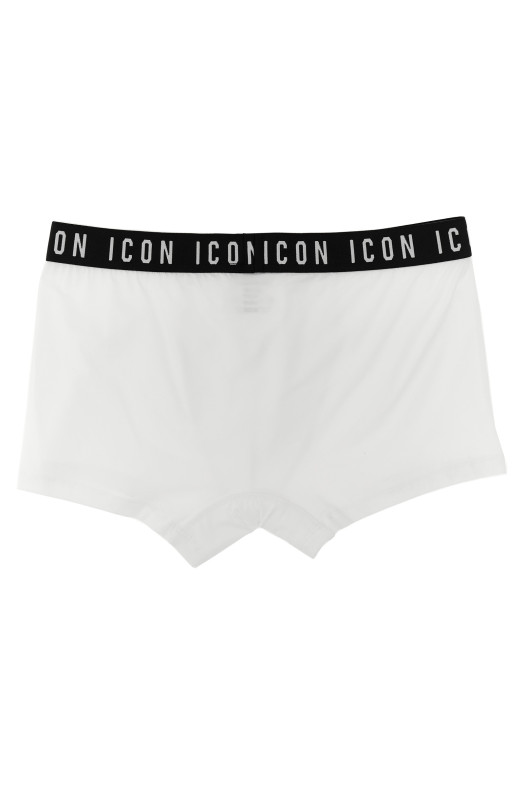 Боксери з логотипом Білі/Чорні DSQUARED2 (D9LC64700ISA01100)