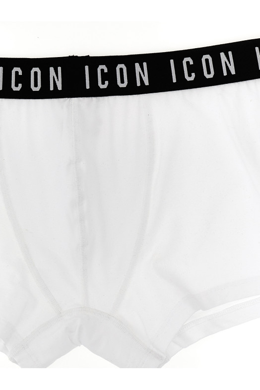 Боксери з логотипом Білі/Чорні DSQUARED2 (D9LC64700ISA01100)