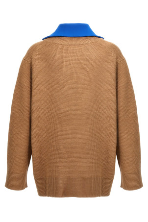 Свитер с полузастежкой-молнией, разноцветный JIL SANDER (J22GP0185J14689293) Свитер с полузастежкой-молнией, разноцветный JIL SANDER (J22GP0185J14689293)