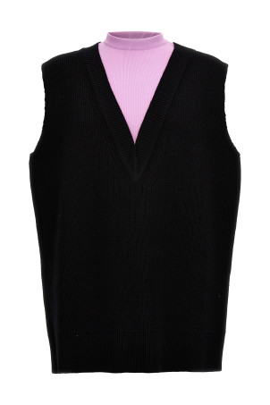 Вязаный жилет Multicolor JIL SANDER (J22FB0124J14689067) Вязаный жилет Multicolor JIL SANDER (J22FB0124J14689067)