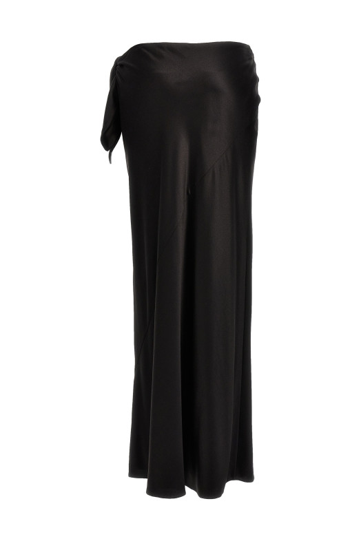 Довга спідниця з вузлом Чорна SAINT LAURENT (783897Y6H401000) Довга спідниця з вузлом Чорна SAINT LAURENT (783897Y6H401000)