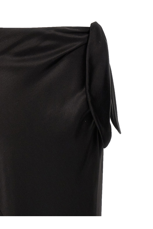 Довга спідниця з вузлом Чорна SAINT LAURENT (783897Y6H401000) Довга спідниця з вузлом Чорна SAINT LAURENT (783897Y6H401000)