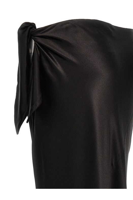 Довга спідниця з вузлом Чорна SAINT LAURENT (783897Y6H401000) Довга спідниця з вузлом Чорна SAINT LAURENT (783897Y6H401000)