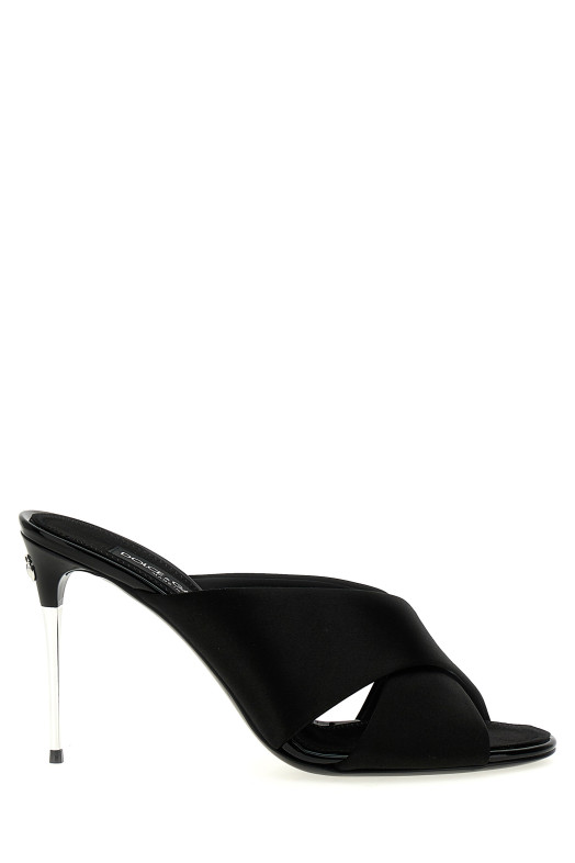 Satin sandals Black   Satin sandals Black