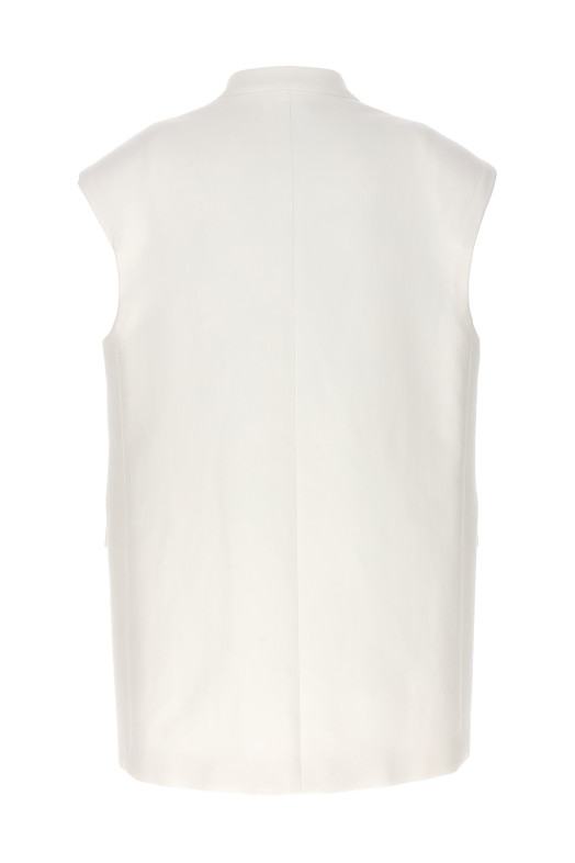 Oversized tailored vest White Oversized tailored vest White