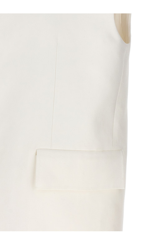 Oversized tailored vest White Oversized tailored vest White