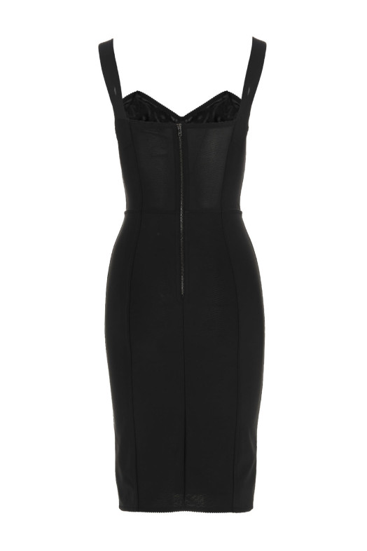 Міді-сукня з корсетом Чорна DOLCE & GABBANA (F63G9TG9798N0000) DOLCE & GABBANA Міді-сукня з корсетом Чорна DOLCE & GABBANA (F63G9TG9798N0000) DOLCE & GABBANA