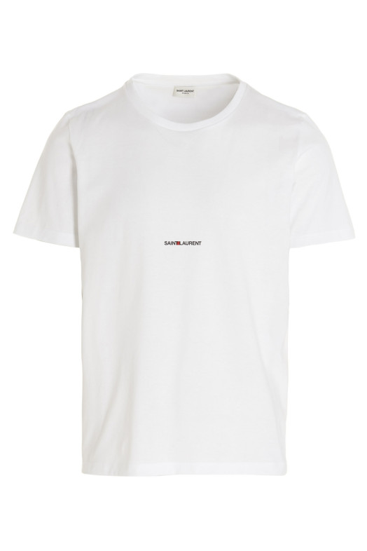 'Saint Laurent Rive Gauche' T-shirt White 'Saint Laurent Rive Gauche' T-shirt White
