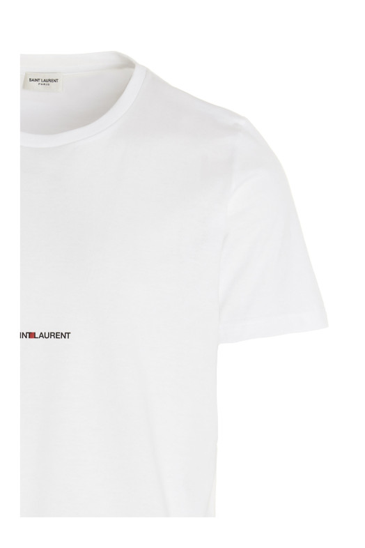 'Saint Laurent Rive Gauche' T-shirt White 'Saint Laurent Rive Gauche' T-shirt White