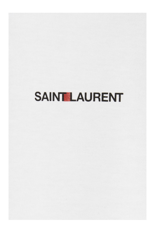 'Saint Laurent Rive Gauche' T-shirt White 'Saint Laurent Rive Gauche' T-shirt White