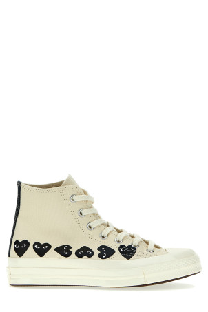 Кроссовки Comme des Garçons Play x Converse, белые/черные (AZK1272) Кроссовки Comme des Garçons Play x Converse, белые/черные (AZK1272)
