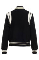 Бомбер Saint Laurent Teddy білий/чорний Бомбер Saint Laurent Teddy білий/чорний