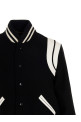 Бомбер Saint Laurent Teddy білий/чорний Бомбер Saint Laurent Teddy білий/чорний